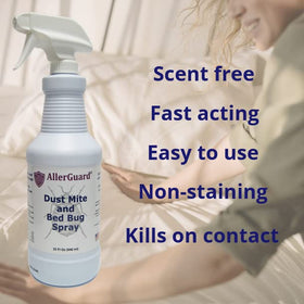 AllerGuard label close-up confirms no toxic pyrethrins in formula
