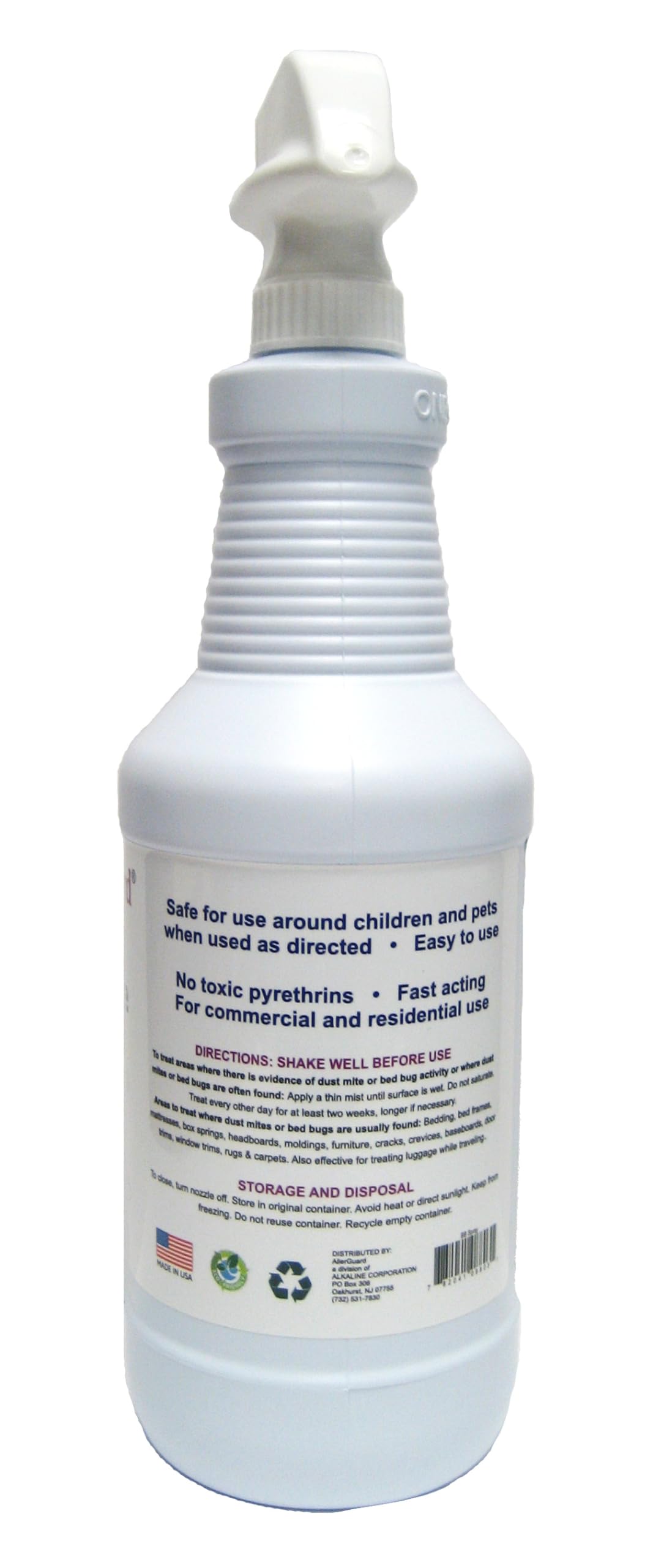 AllerGuard spray on fabric demonstrates fragrance-free treatment