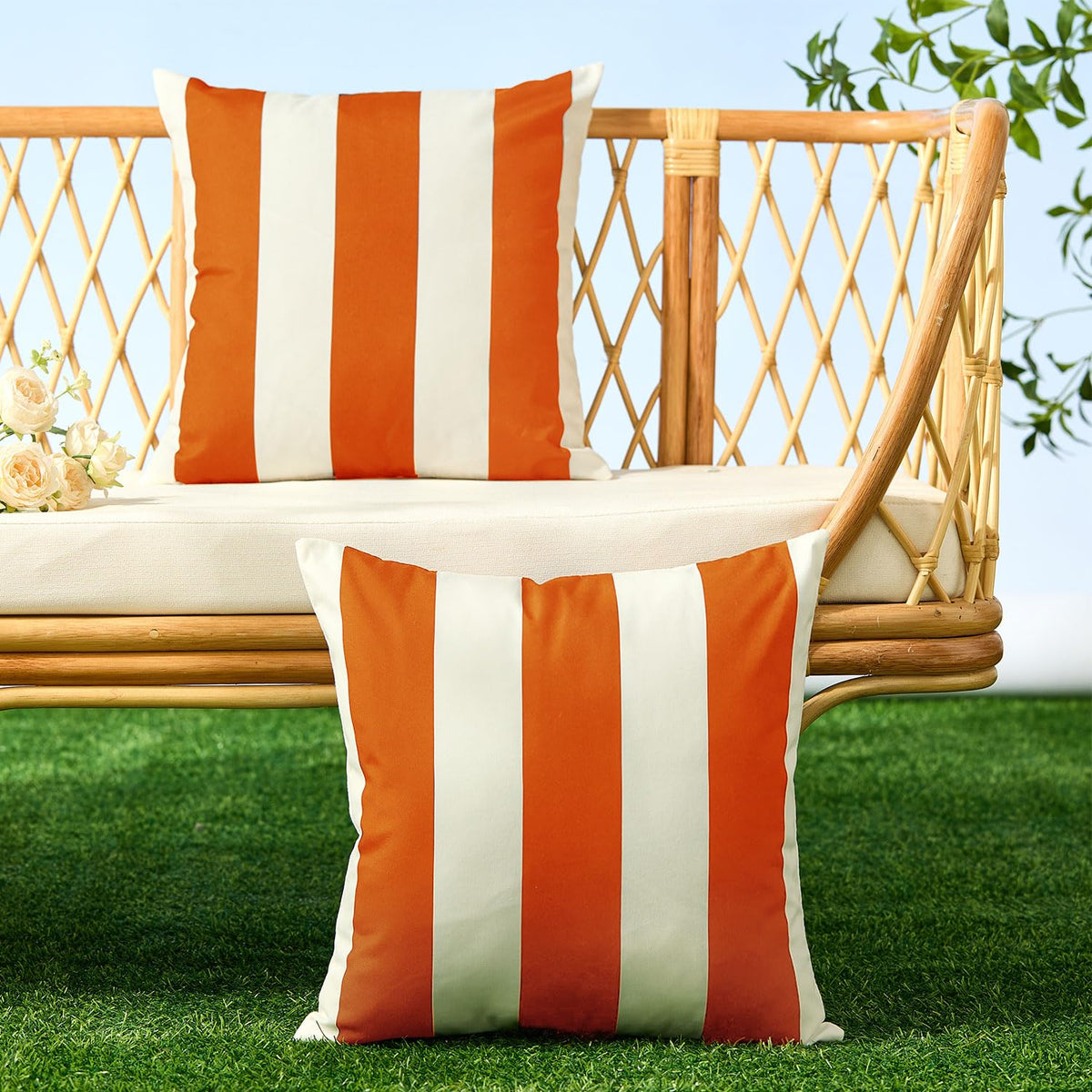 Allorry pillow cover with hidden zipper, creating a clean exterior for outdoor decor.