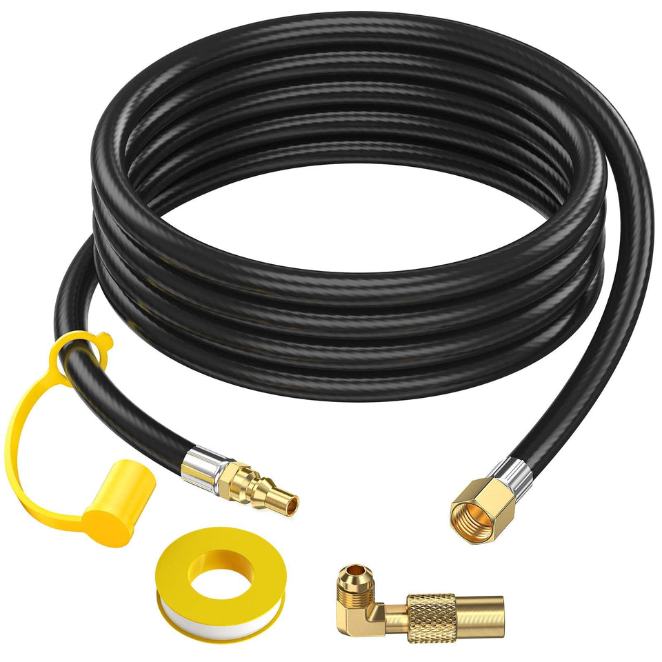 Alloxity 12 ft RV propane hose quick connect ready for RV-to-griddle hookup