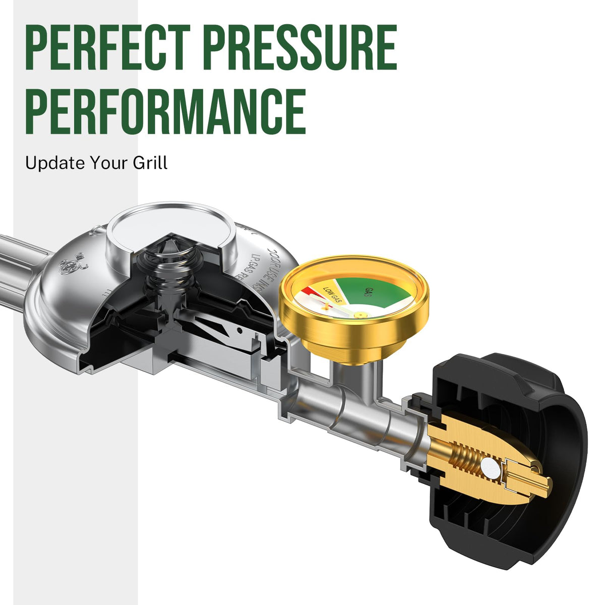 Alloxity brass Type 1 connection offers universal, tool-free attachment to compatible tanks
