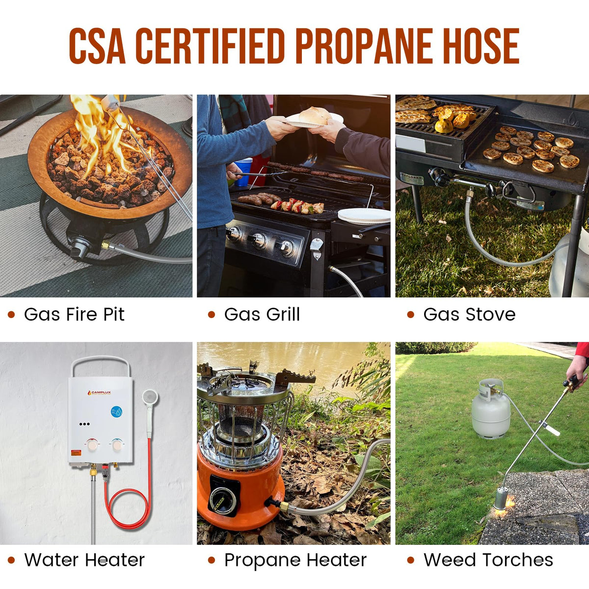 Alloxity high-pressure hose rated to 350 PSI supports robust outdoor cooking