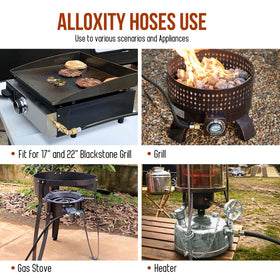 Alloxity quick connect hose enables flexible propane setup