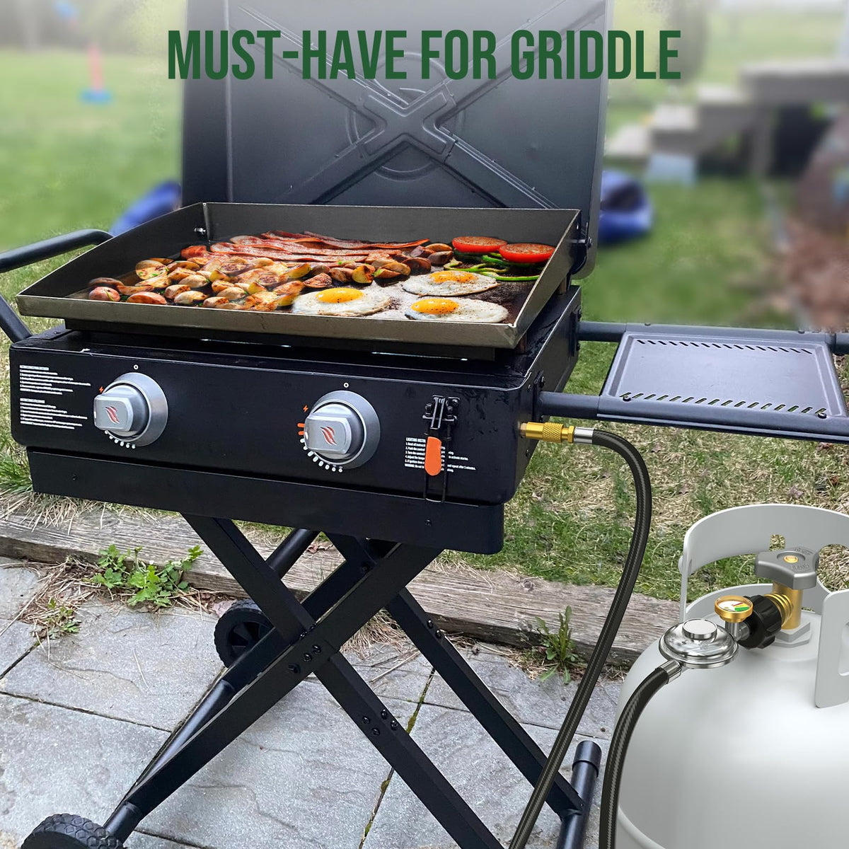 Alloxity outdoor cooking setup ready for camping and backyard barbecues