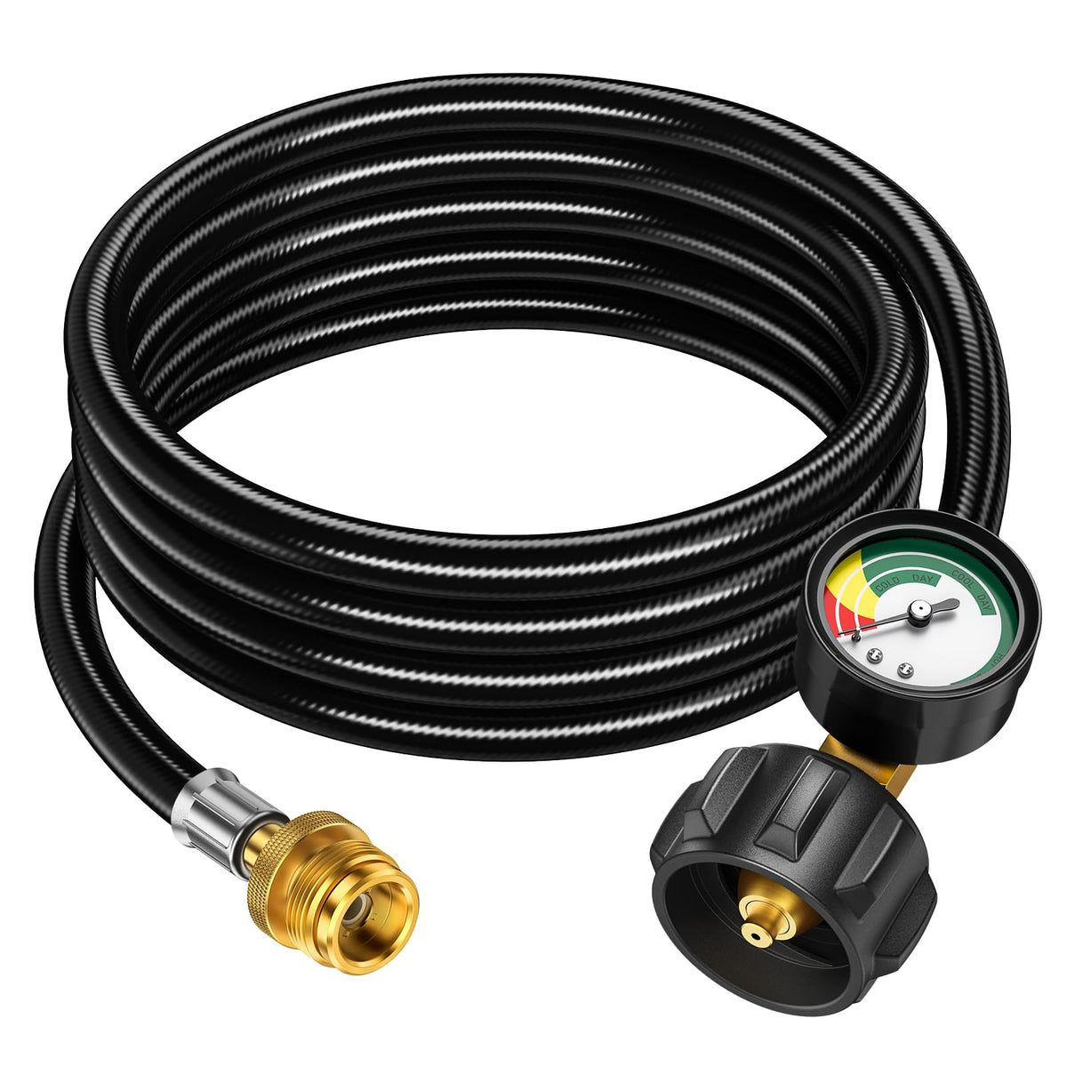 Alloxity 8ft hose and connector for flexible outdoor cooking setups.