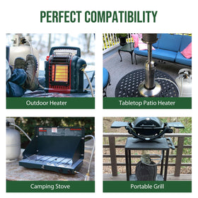 Alloxity weather-resistant PVC tube resists sun and rain outdoors