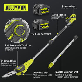 Alloyman storage case and shoulder strap for transport.