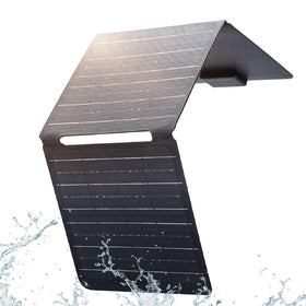 ALLPOWERS 21W foldable panel front view, ideal for backpacking charging
