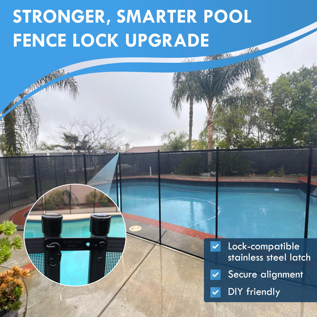 AllSafe aluminum housing delivers rust-resistant durability for outdoor pools