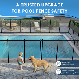 AllSafe compatibility with most mesh fences supports DIY pool upgrade