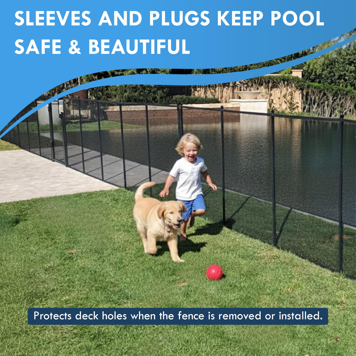 ALLSAFE deck plug Tan 6-pack complements tan finish.