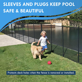ALLSAFE deck plug Tan 6-pack complements tan finish.