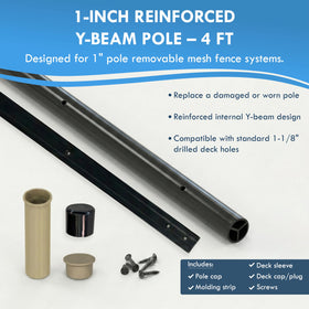 ALLSAFE deck sleeve supports secure, stable pole installation