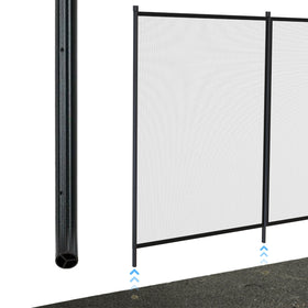 ALLSAFE 1-inch Y-Beam pool fence pole, durable aluminum for outdoor use
