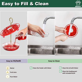 allslotx leak-proof sealing ring and clips prevent drips