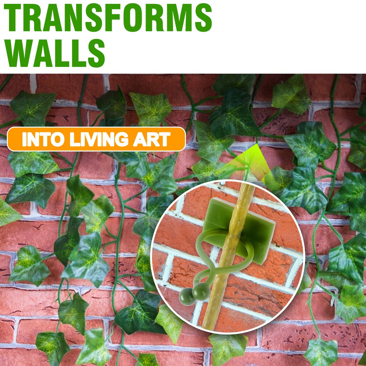 ALLWIN wall clip invisible design keeps vines tidy without visible hardware.