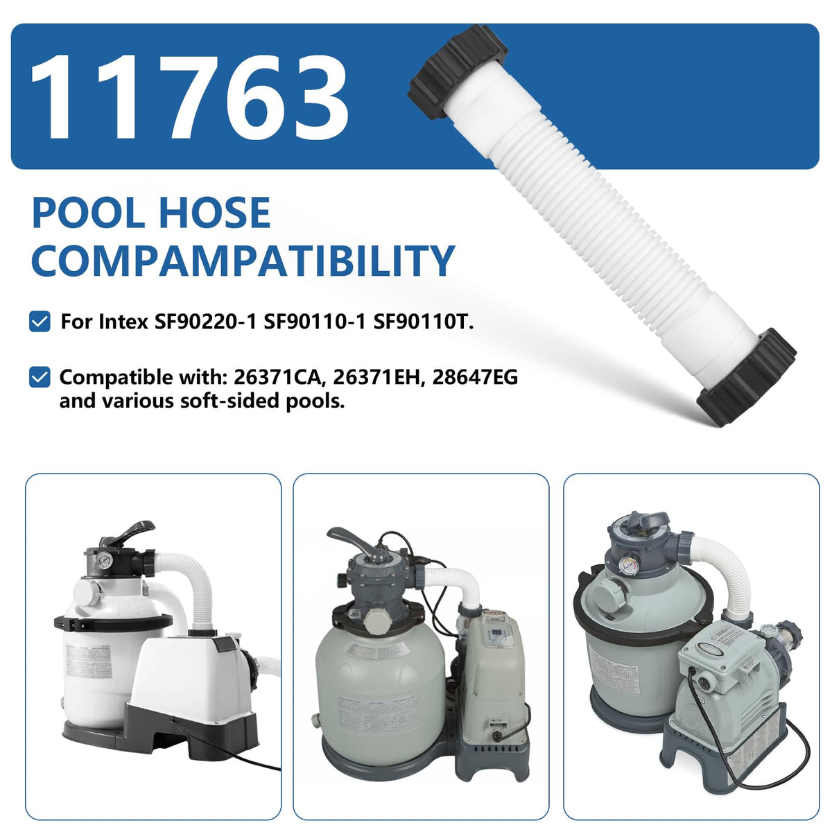 Alocs 10-inch interconnecting hose for reliable water flow