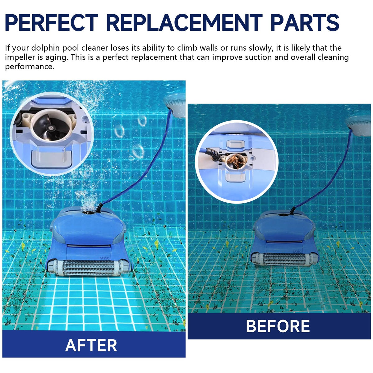 Alocs Dolphin impeller compatibility list highlights model range.