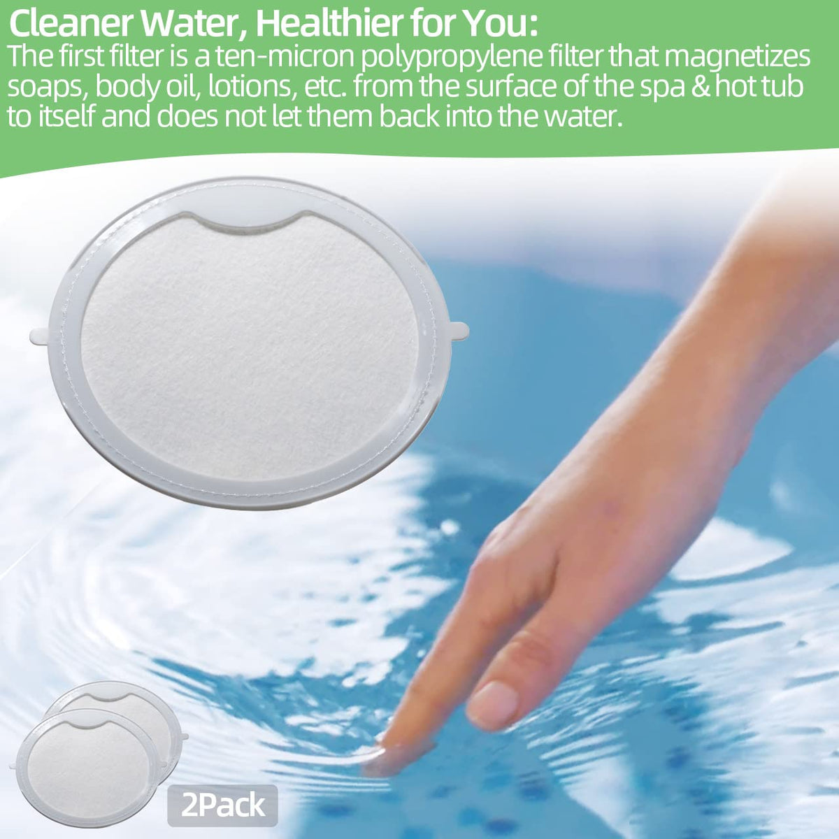 Compact design preserves main filter life by pre-filtering contaminants.