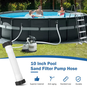 Alocs flexible pool hose bends easily to fit tight layouts