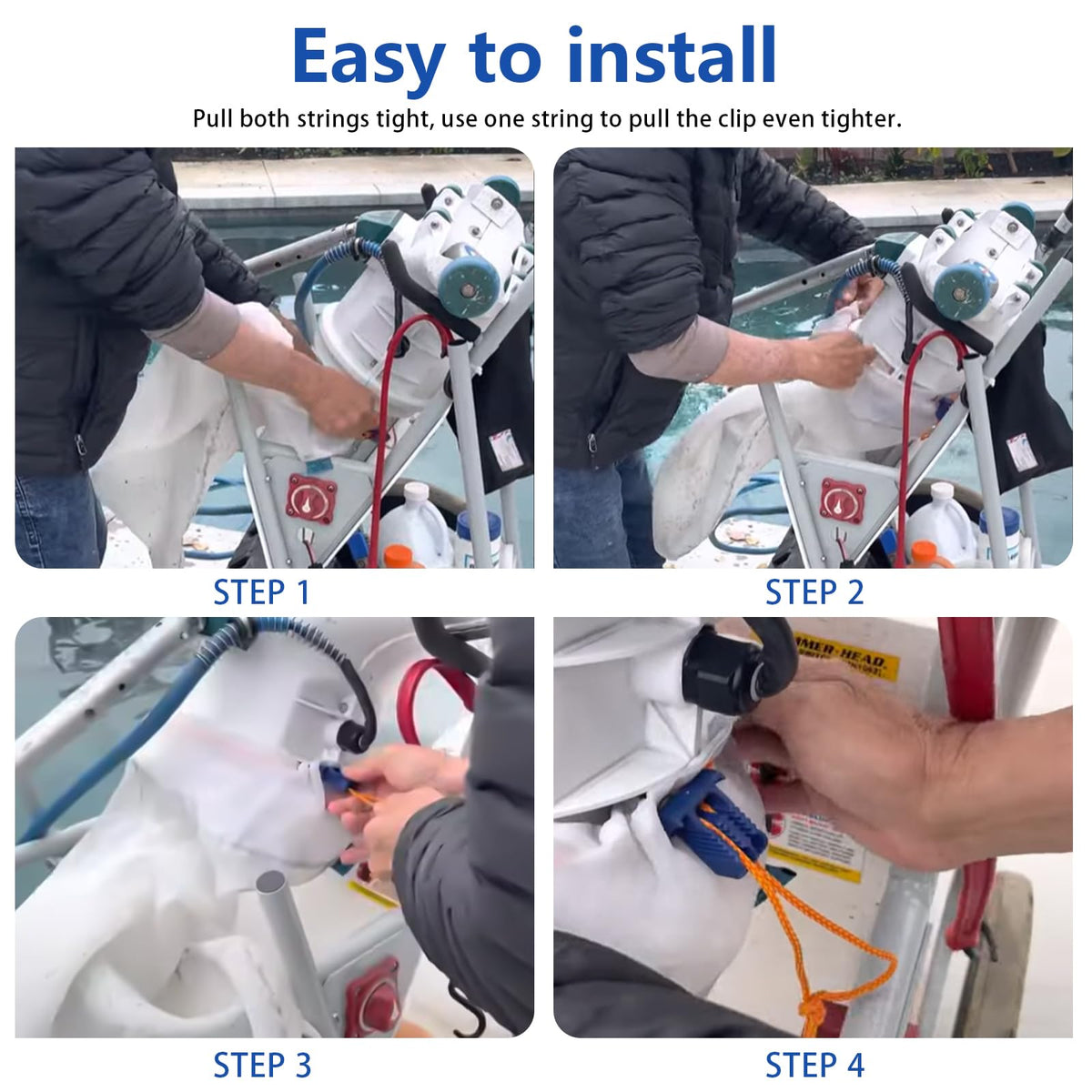 Alocs bag easy to install in minutes.