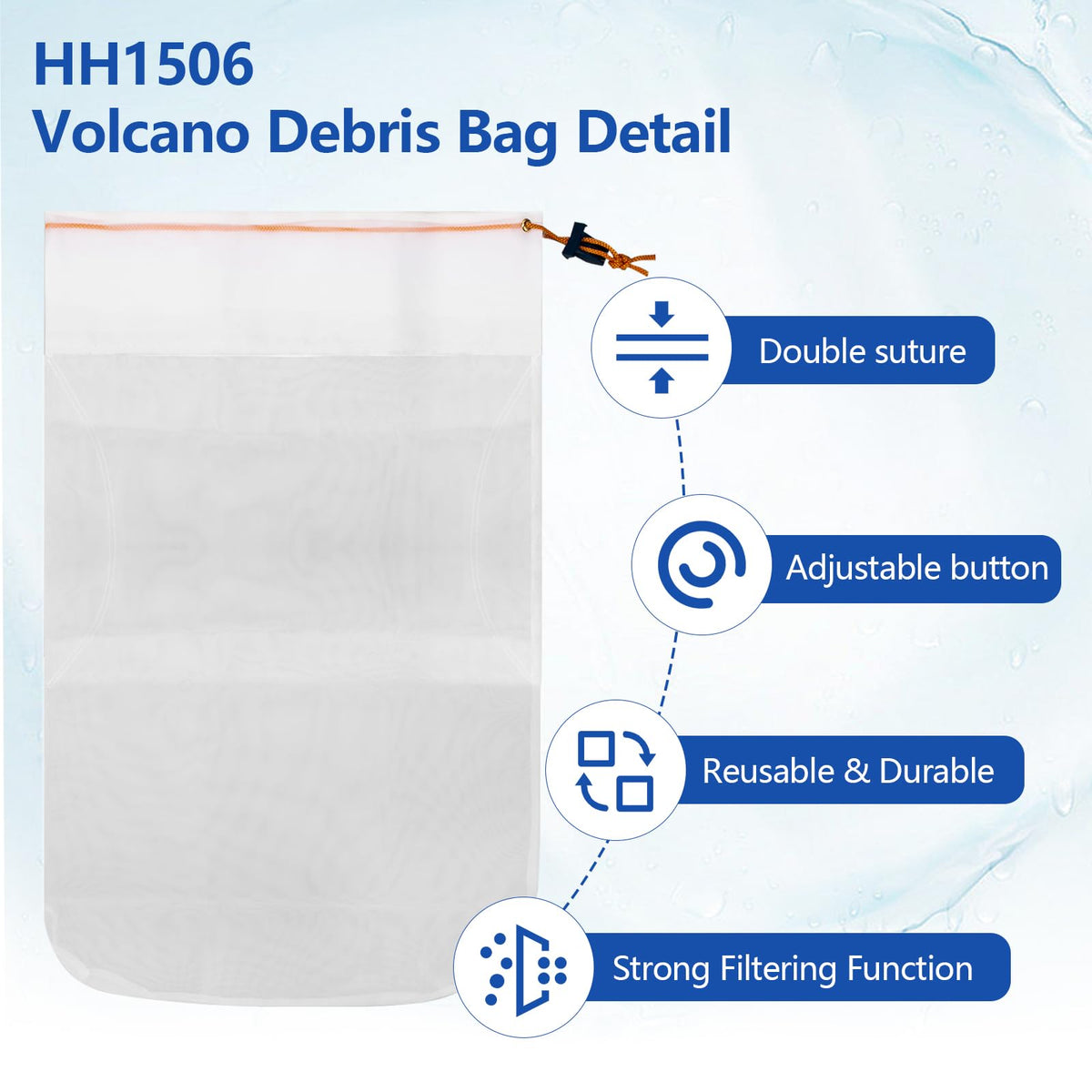 Alocs high-quality material ensures reusable, leak-free use.