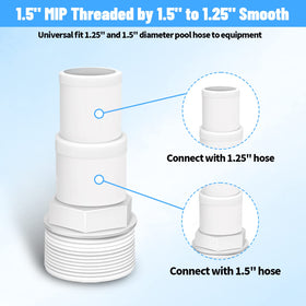 Alocs clamp-set included ensures secure, leak-free hose connections.