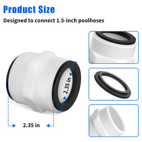 Alocs L-ring rubber on the hose connector provides flexible, leak-resistant sealing.