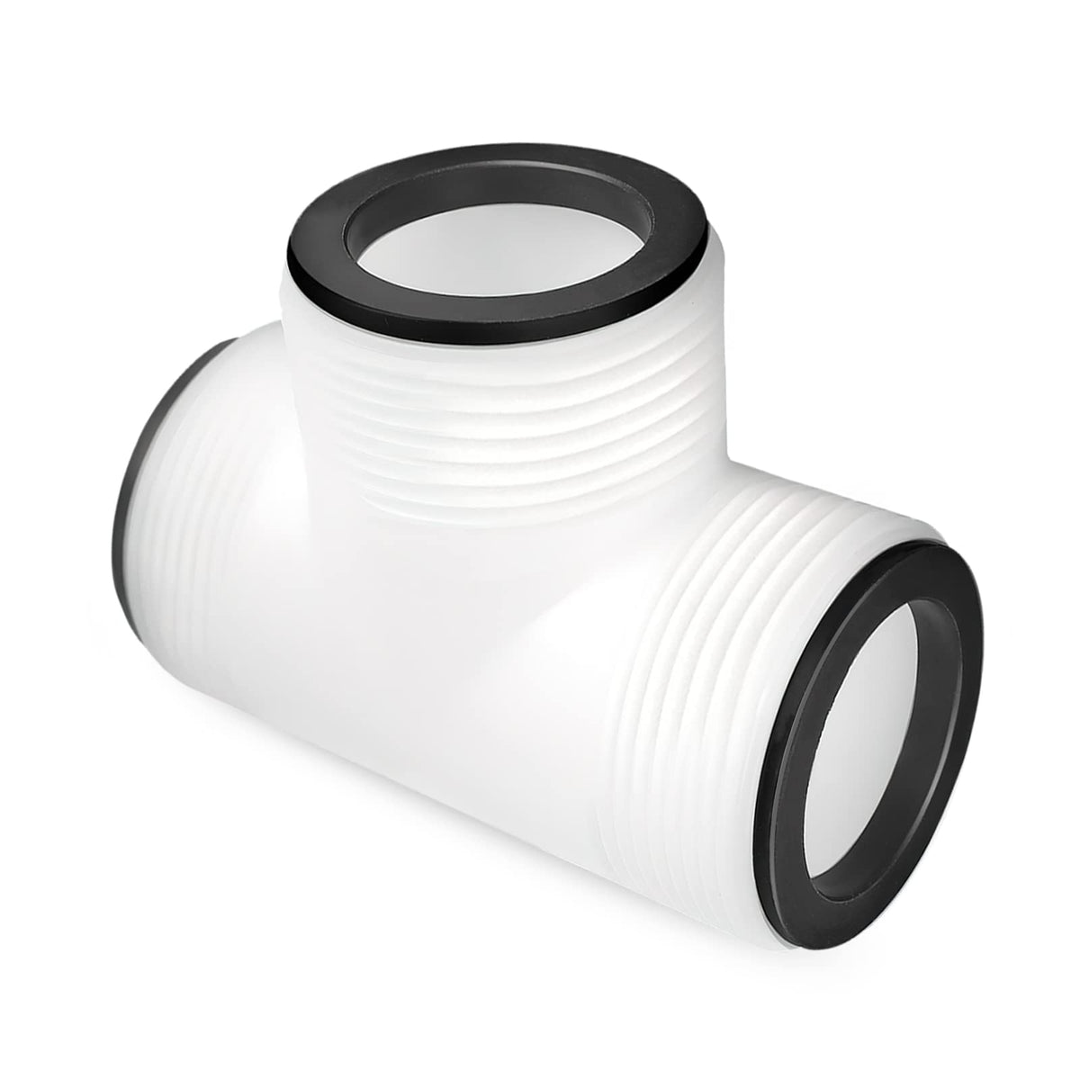 Alocs pool pump hose tee joint connector demonstrates a three-hose join for Intex pumps.