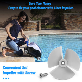 Alocs RCX11000 impeller in action collecting debris into the filter.