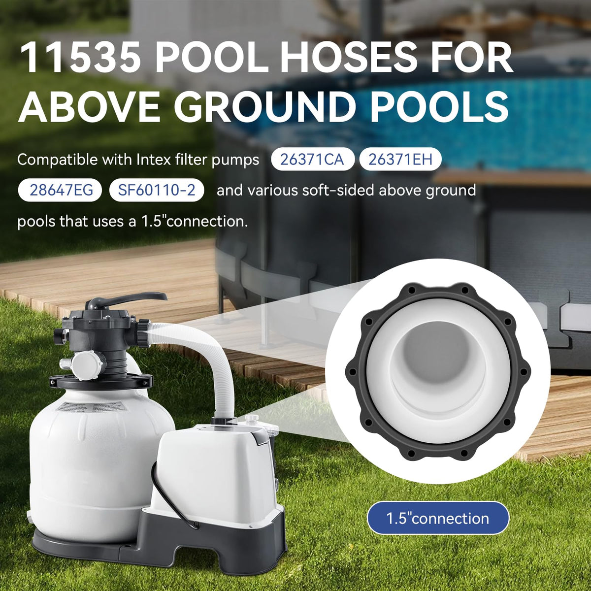 Alocs silicone O-ring set provides leak-proof seals at hose interfaces.