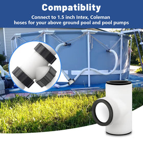 Alocs three-ring gasket set helps create leak-free pool hose connections.