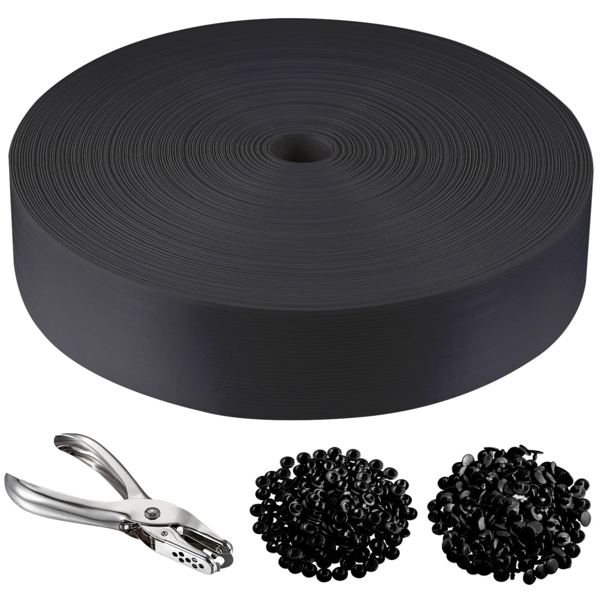 ALOSUTR chain-link privacy strip 246ft roll; enhances outdoor privacy.