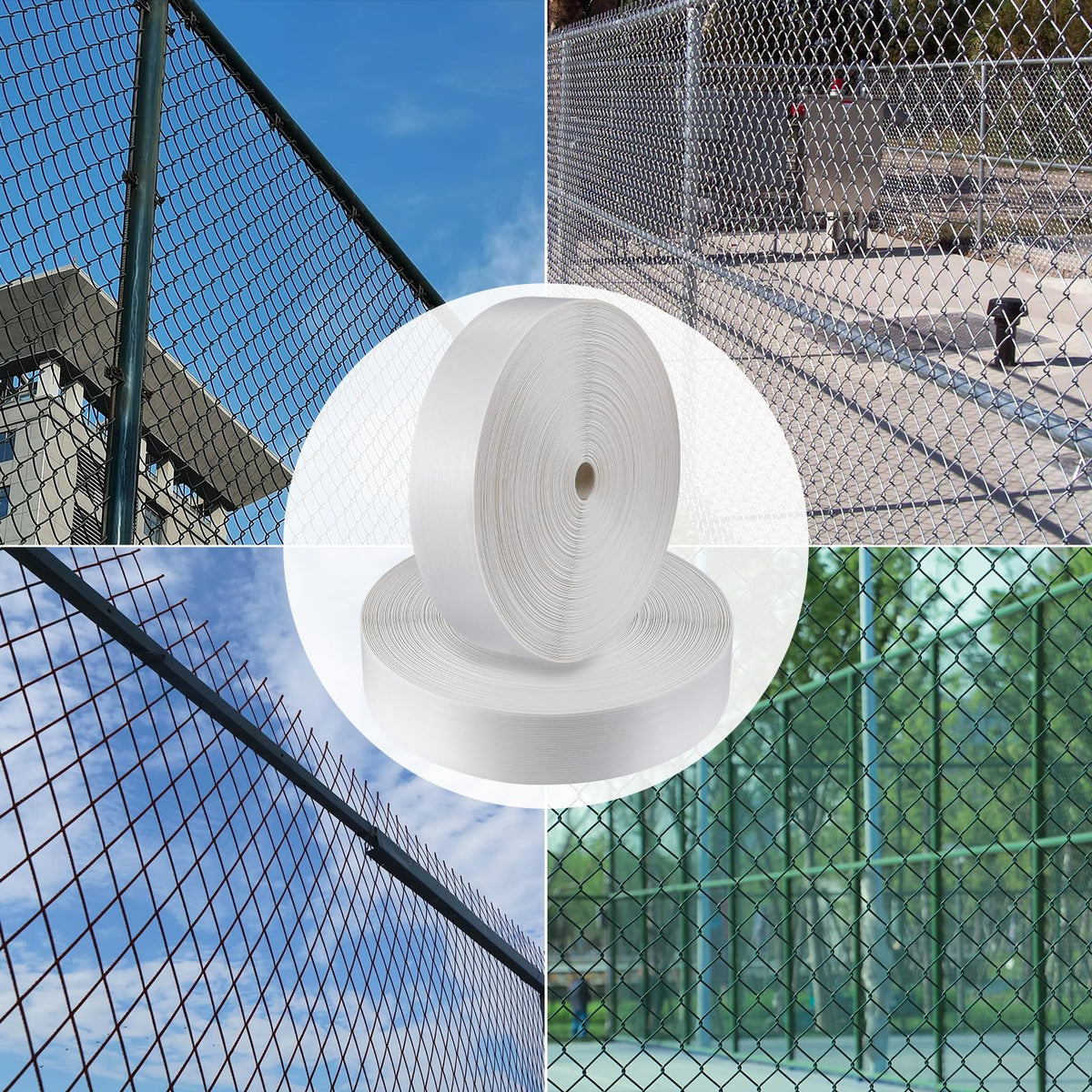 ALOSUTR privacy strip installed on a gate for privacy