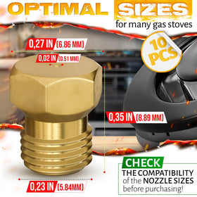 ALPENKOK brass nozzle closeup highlighting durable construction