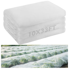 Alphatool 33x10ft garden netting shields crops from pests while staying transparent to light.