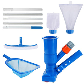 Alphatool 3-in-1 vacuum head cleaning pool bottom debris with strong suction