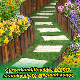Alphatool detachable panels offer customizable garden border length.