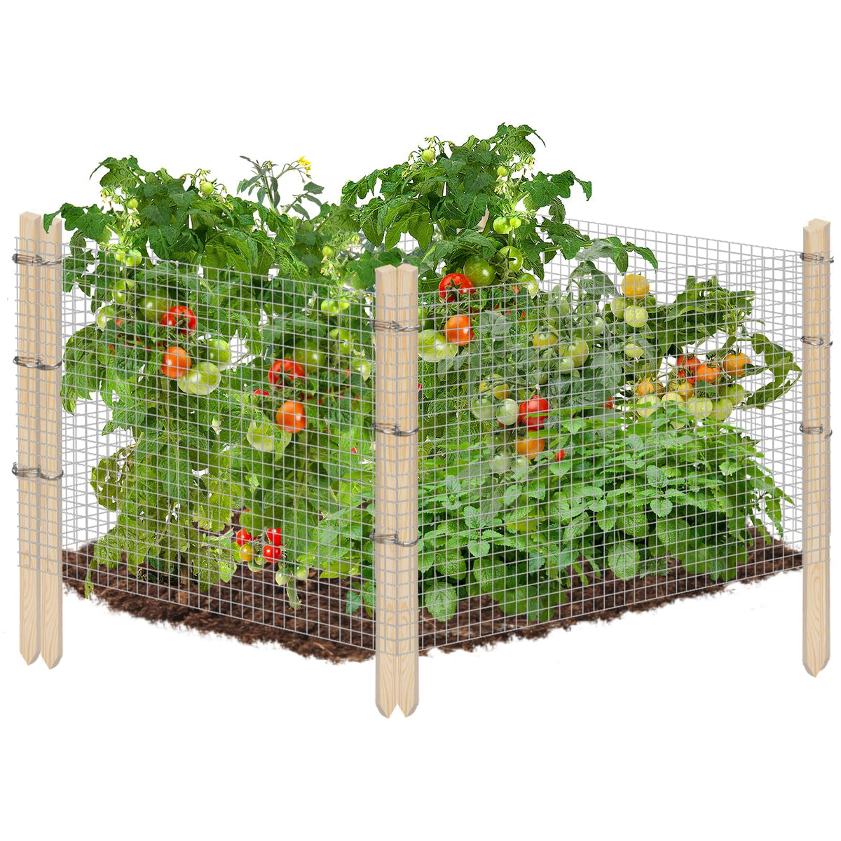 Alphatool ease-to-install garden fence mesh blocks small animals from your plot