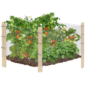 Alphatool ease-to-install garden fence mesh blocks small animals from your plot