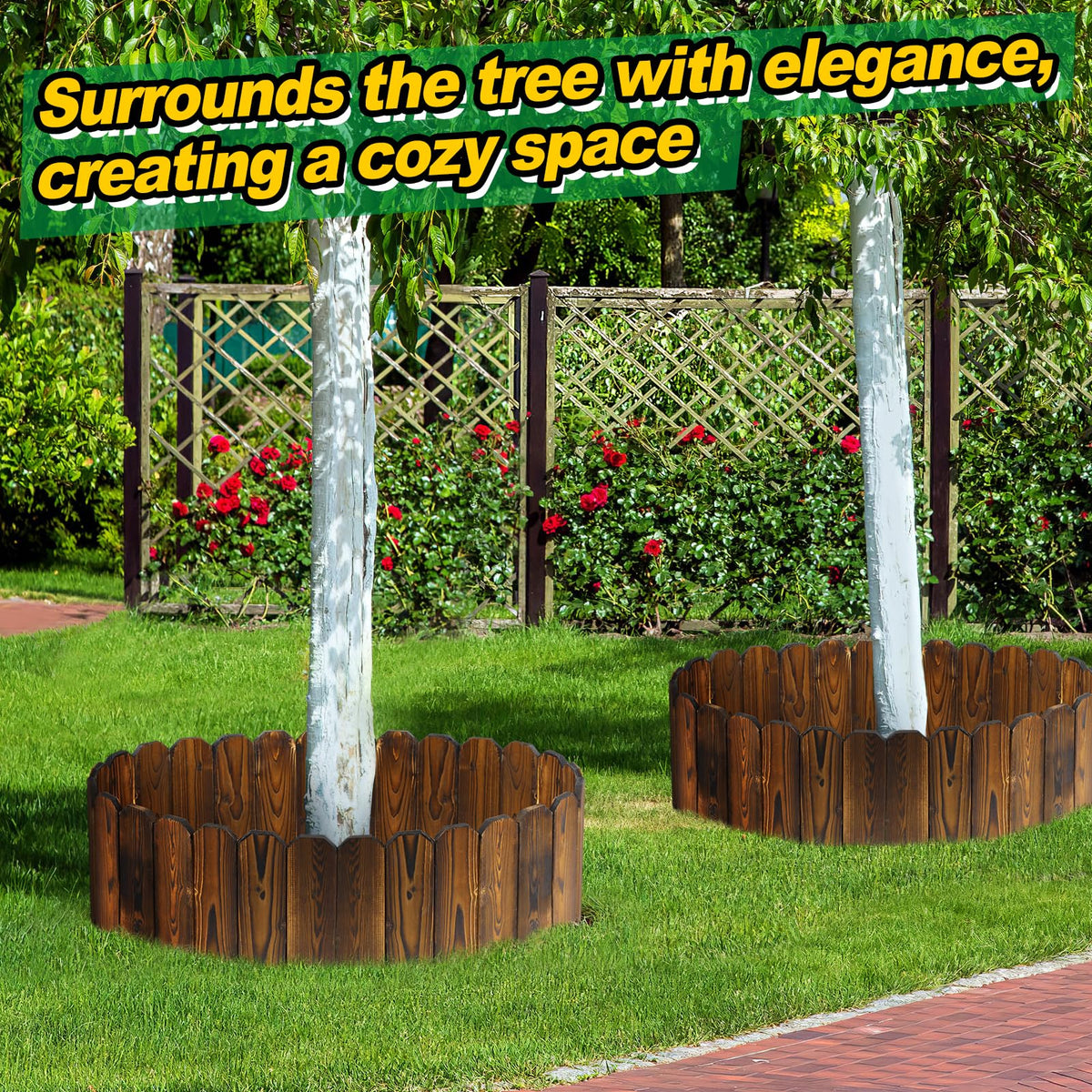 Alphatool flexible layout curved edge suitable for curves and circles in the yard.