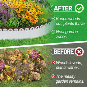 Alphatool garden-border-panel close-up highlights modular, adjustable edging design
