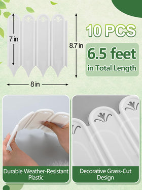 Alphatool lightweight plastic edging for easy DIY installation.
