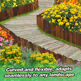 Alphatool rustic pine garden fence panel 4 shows detachable sections for custom lengths