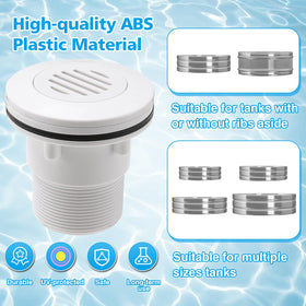 Alphatool soft rubber washers help maintain a durable seal during use.
