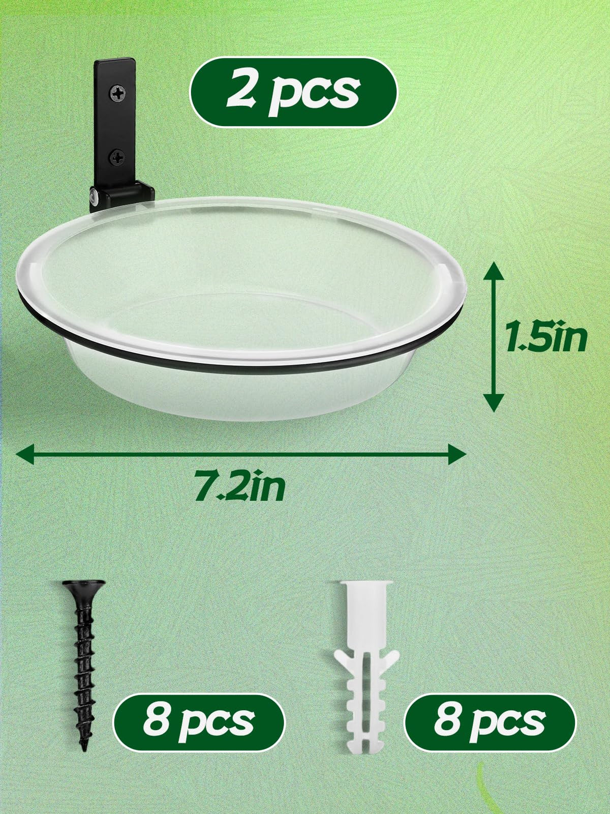 Alphatool windproof bird feeder tray hanging on tree with dual purpose feeding and water.
