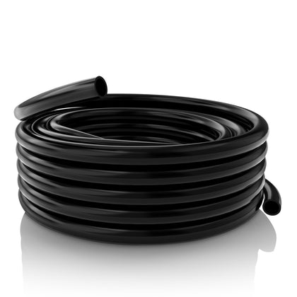 Alpine 1inch PVC tubing coil in black for discreet pond installations