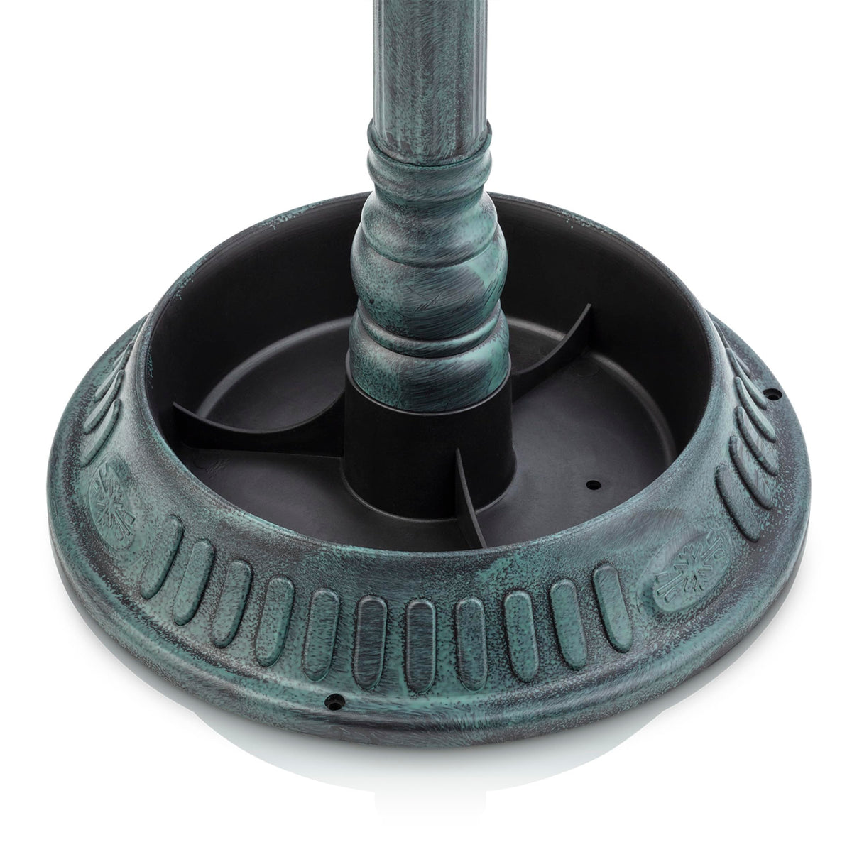 Alpine birdbath garden-decor-green-yard: charming focal point for outdoor spaces.