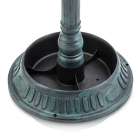 Alpine birdbath garden-decor-green-yard: charming focal point for outdoor spaces.