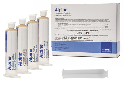 Alpine Cockroach Gel Bait Rotation 2 Reservoir packaging ready for commercial deployment.